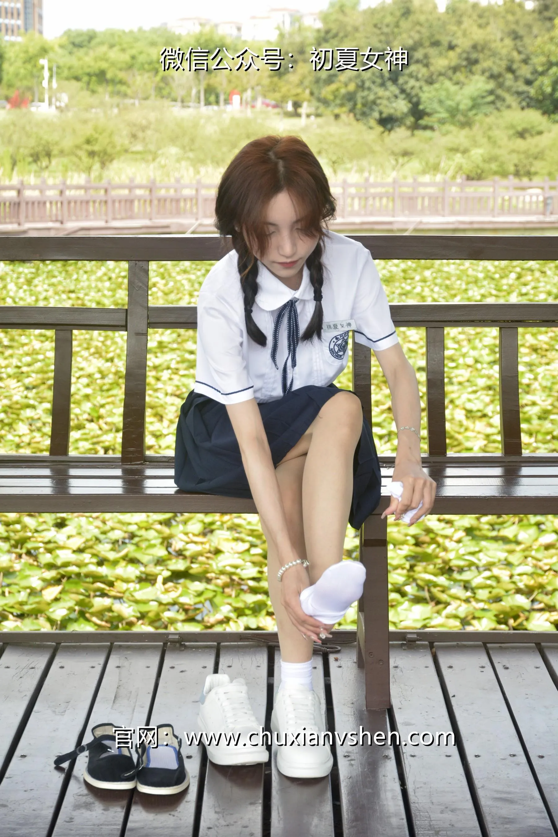 初夏女神 NO.027 柒柒 职高校服 [140P]插图